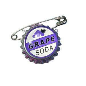 Grape Soda Lapel Pin Bottle Cap Pixar Up Enamel Brooch Badge Accessories Pin